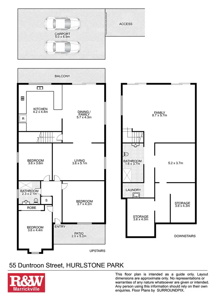 Floorplan of Homely house listing, 55 Duntroon Street, Hurlstone Park NSW 2193