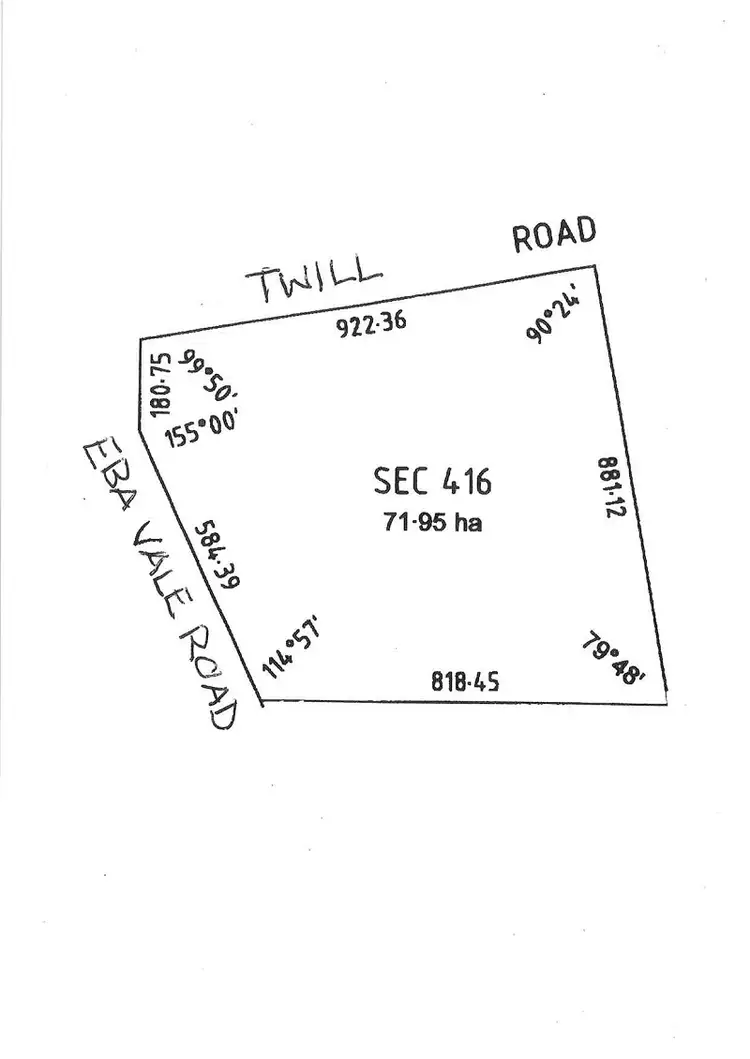 Floorplan of Homely rural property listing, Section 416, Eba Vale Road, Morgan SA 5320
