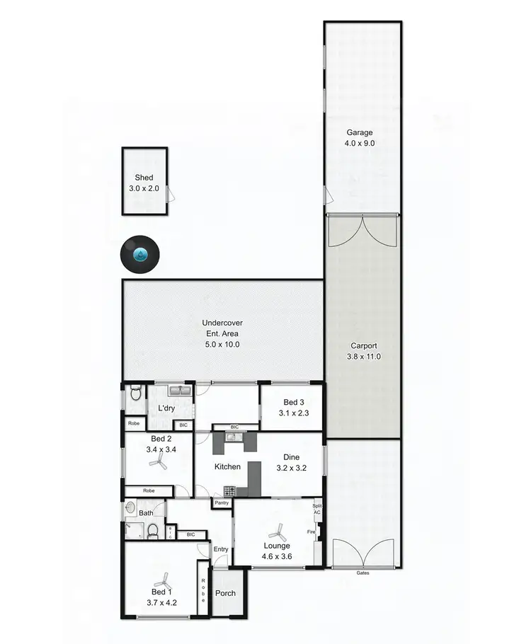 Floorplan of Homely house listing, 38 La Perouse Avenue, Flinders Park SA 5025