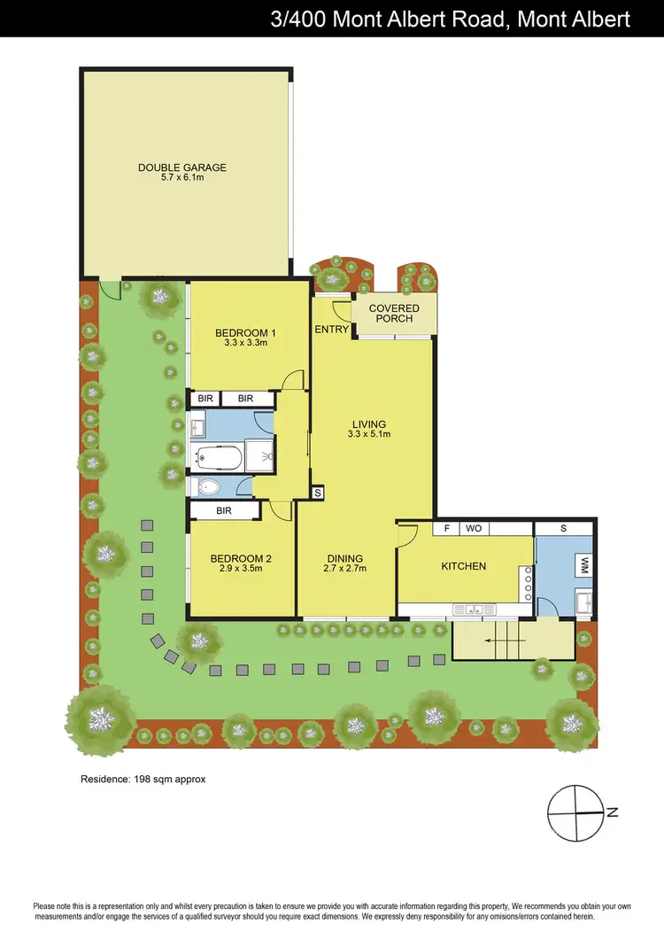 Floorplan of Homely villa listing, 3/400 Mont Albert Road, Mont Albert VIC 3127