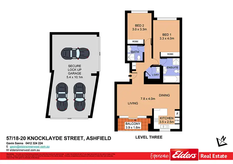Floorplan of Homely unit listing, 57/18-20 Knocklayde Street, Ashfield NSW 2131