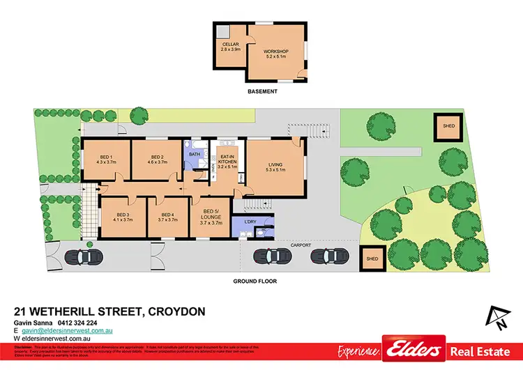 Floorplan of Homely house listing, 21 Wetherill Street, Croydon NSW 2132