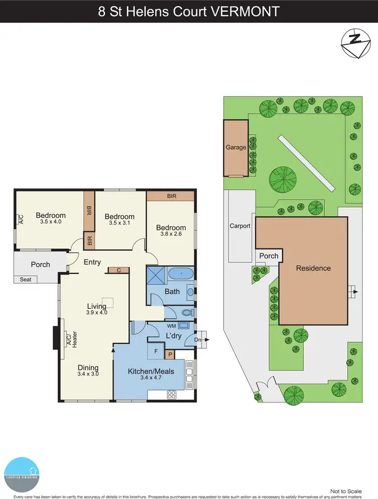 Floorplan of Homely house listing, 8 St Helens Court, Vermont VIC 3133