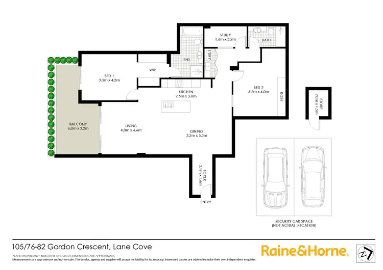Floorplan of Homely apartment listing, 105/76-82 Gordon Crescent, Lane Cove NSW 2066