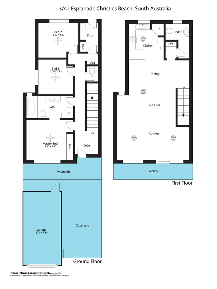 Floorplan of Homely house listing, 3/42 Esplanade, Christies Beach SA 5165