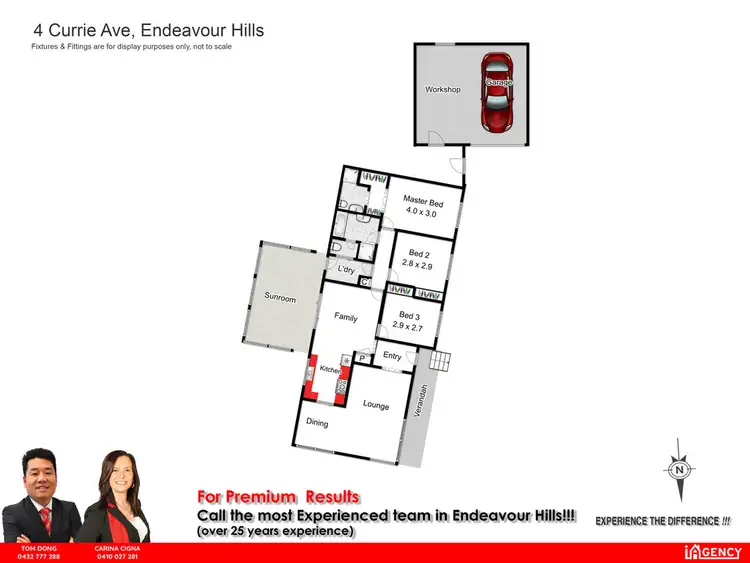 Floorplan of Homely house listing, 4 Currie Avenue, Endeavour Hills VIC 3802