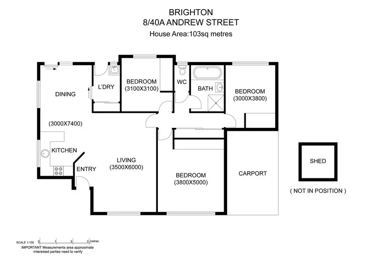 Floorplan of Homely villa listing, 8/40a Andrew Street, Brighton TAS 7030