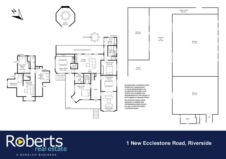 Floorplan of Homely house listing, 1 New Ecclestone Rd, Riverside TAS 7250