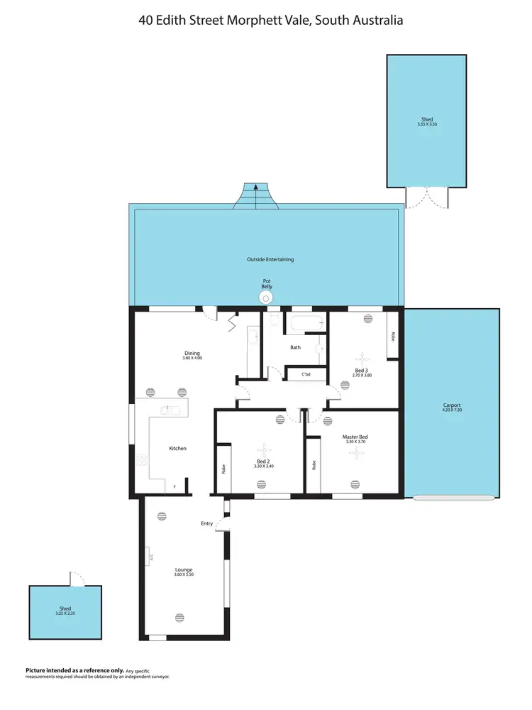 Floorplan of Homely house listing, 40 Edith Street, Morphett Vale SA 5162