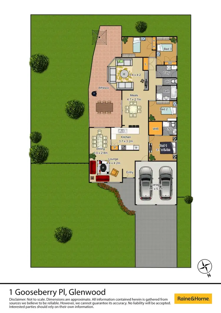 Floorplan of Homely house listing, 1 Gooseberry Place, Glenwood NSW 2768