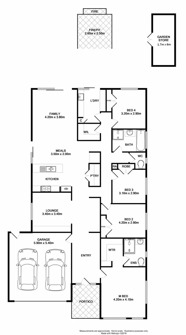 Floorplan of Homely house listing, 25 Gurney Crescent, Wodonga VIC 3690