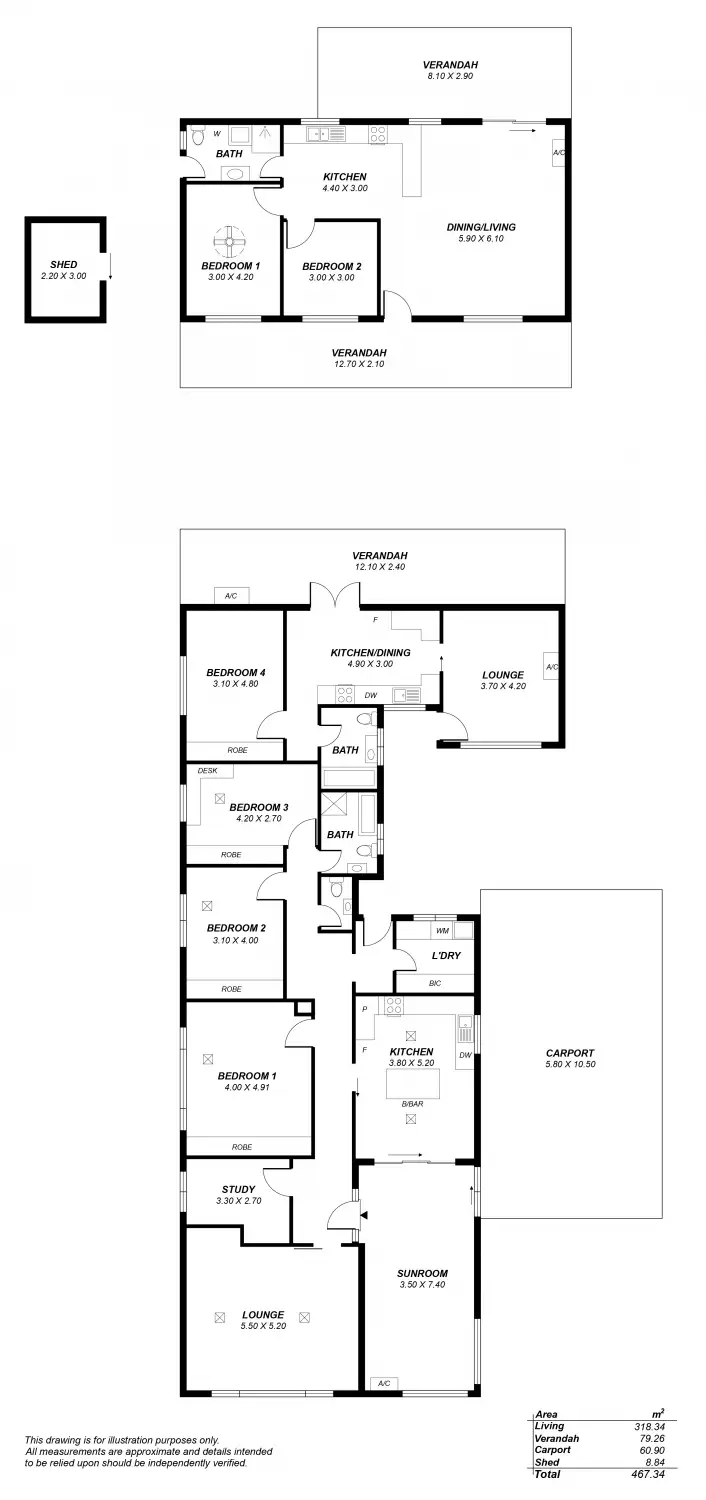 Floorplan of Homely house listing, 12 Airport Road, Brooklyn Park SA 5032