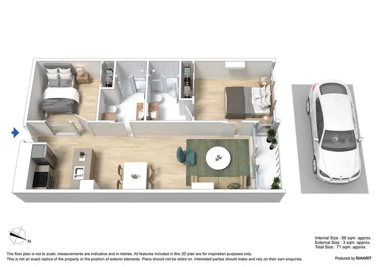Floorplan of Homely apartment listing, 2110/241 City Road, Southbank VIC 3006