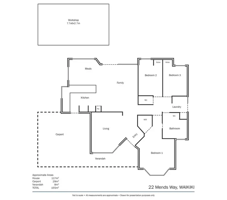 Floorplan of Homely house listing, 22 Mends Way, Waikiki WA 6169