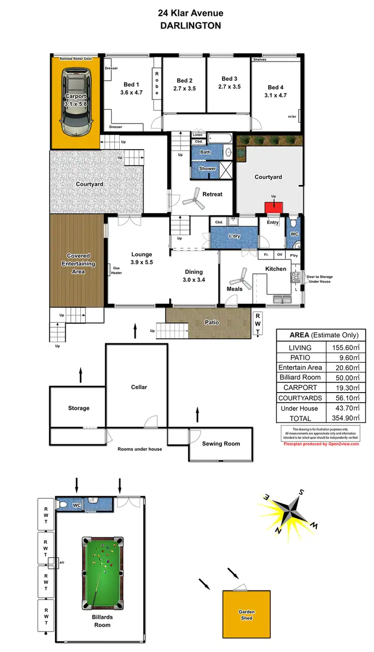 Floorplan of Homely house listing, 24 Klar Avenue, Darlington SA 5047