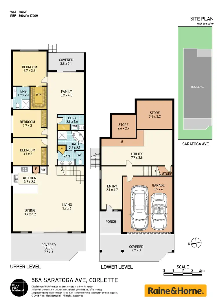 Floorplan of Homely semi-detached listing, 56a Saratoga Avenue, Corlette NSW 2315