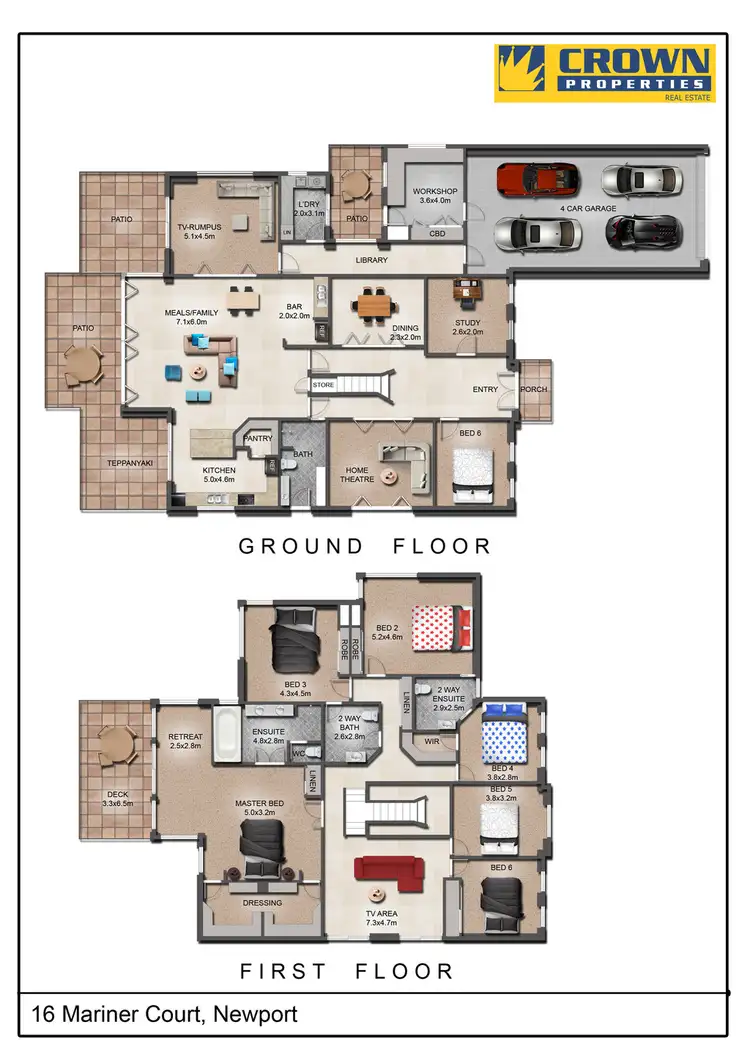 Floorplan of Homely house listing, 16 Mariner Crt, Newport QLD 4020
