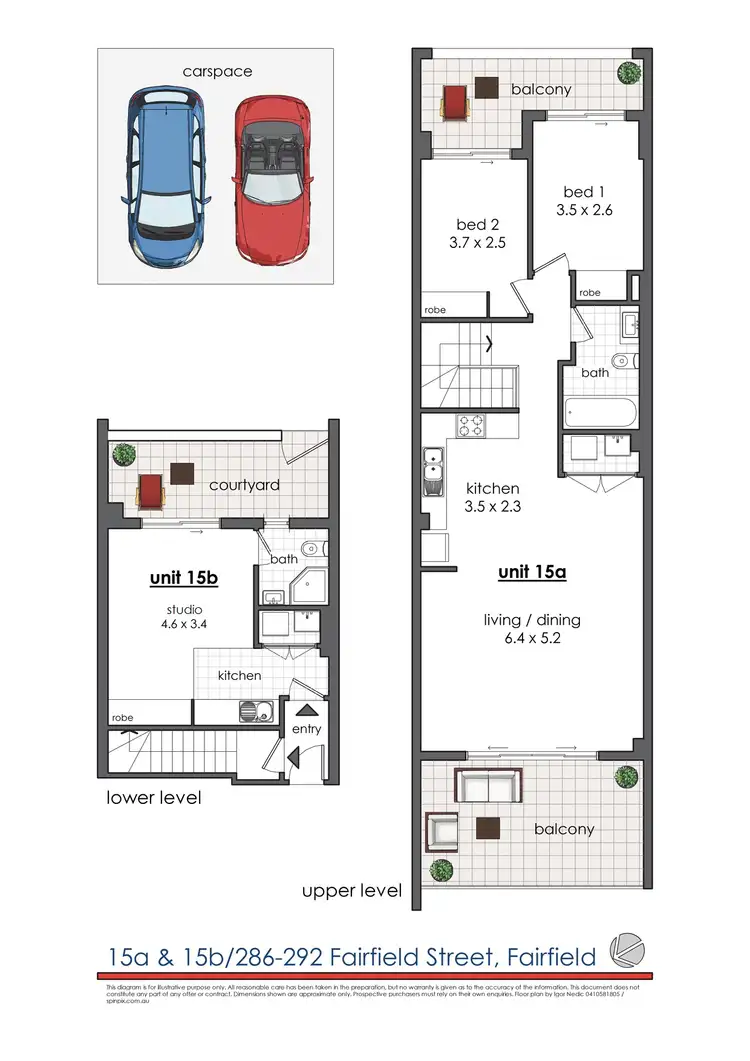 Floorplan of Homely apartment listing, 15 / 286 - 292 Fairfield Street, Fairfield NSW 2165