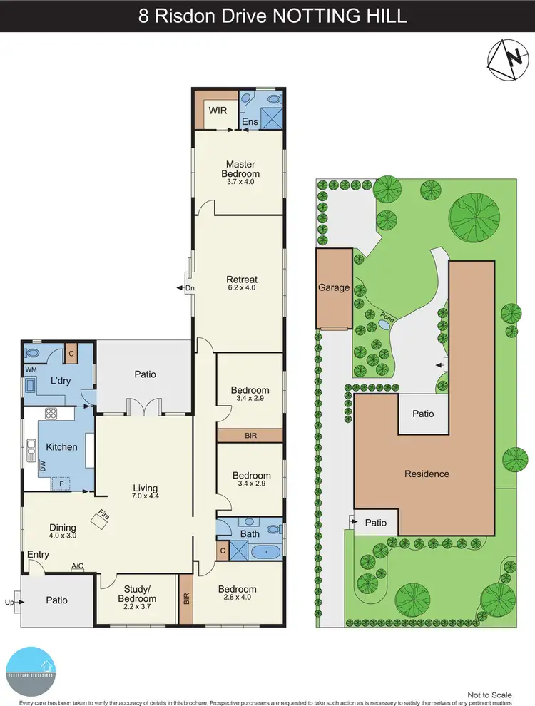Floorplan of Homely house listing, 8 Risdon Drive, Notting Hill VIC 3168