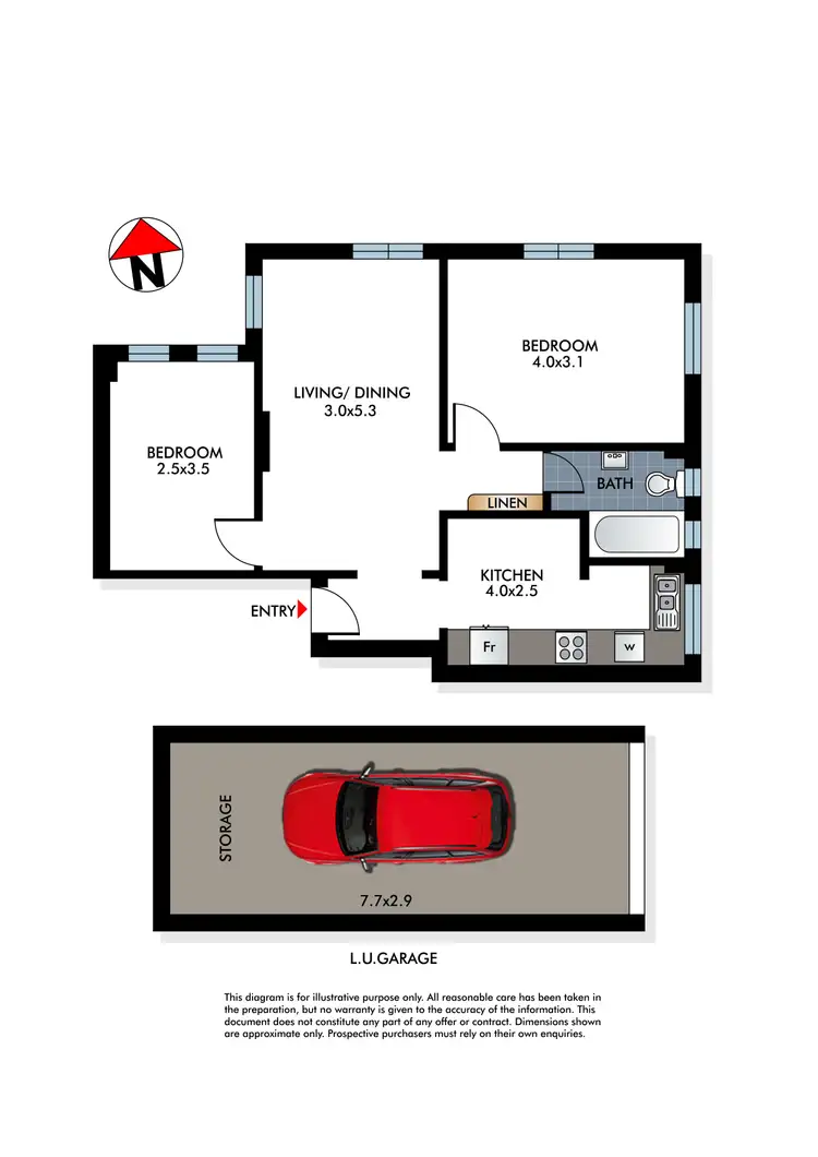 Floorplan of Homely apartment listing, 9/2 Martins Avenue, Bondi NSW 2026