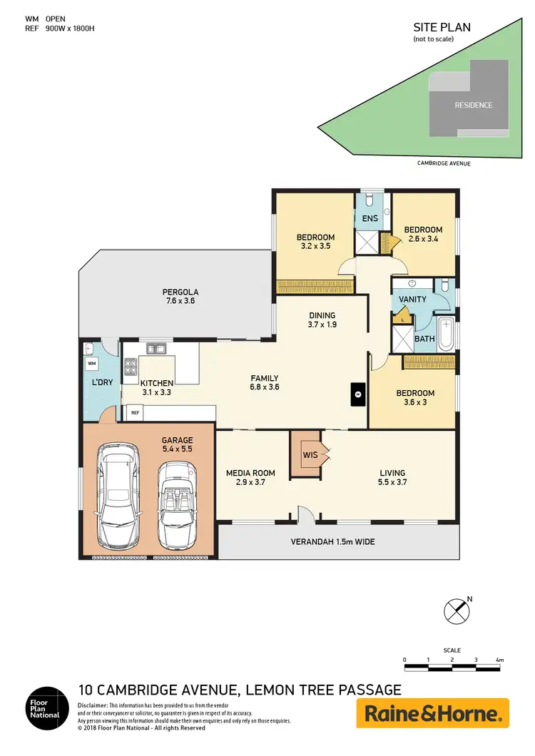 Floorplan of Homely house listing, 10 Cambridge Avenue, Lemon Tree Passage NSW 2319