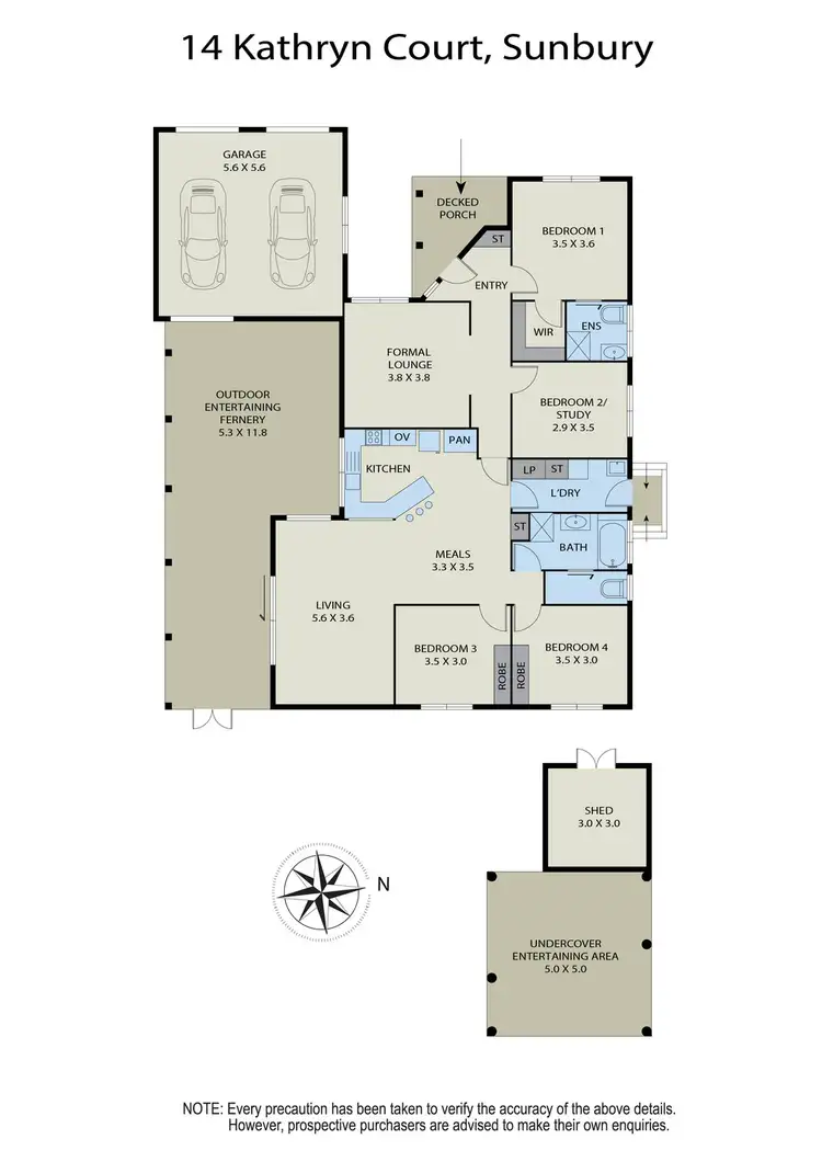 Floorplan of Homely house listing, 14 Kathryn Court, Sunbury VIC 3429