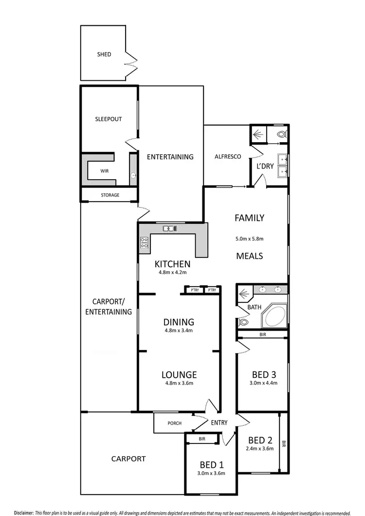 Floorplan of Homely house listing, 13 Runcorn Crescent, Deer Park VIC 3023