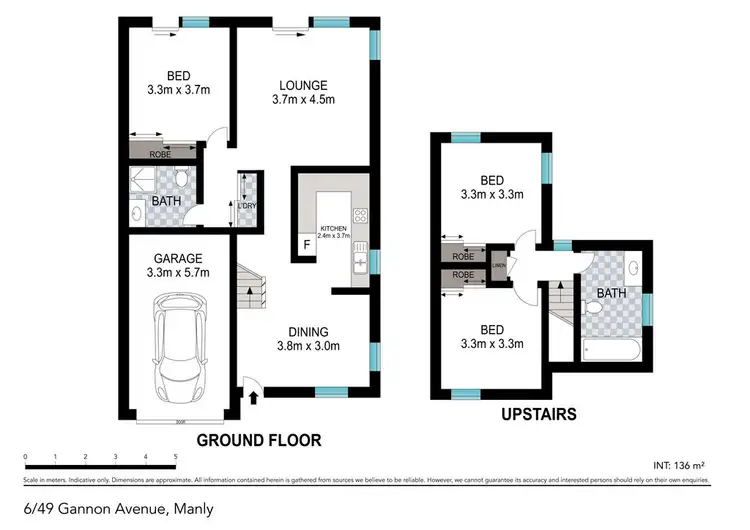 Floorplan of Homely townhouse listing, 6/49 GANNON AVENUE, Manly QLD 4179