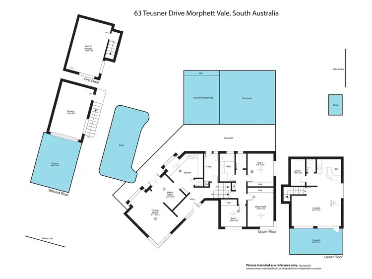 Floorplan of Homely house listing, 63 Teusner Drive, Morphett Vale SA 5162