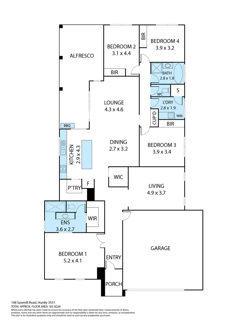 Floorplan of Homely house listing, 148 Sawmill Road, Huntly VIC 3551