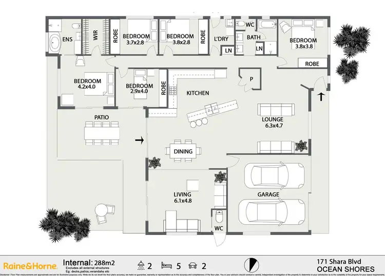 Floorplan of Homely house listing, 171 Shara Boulevard, Ocean Shores NSW 2483