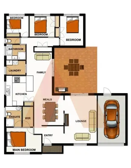 Floorplan of Homely house listing, 181 EMERALD DRIVE, Regents Park QLD 4118