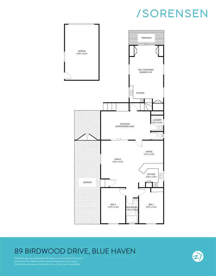 Floorplan of Homely house listing, 89 Birdwood Drive, Blue Haven NSW 2262