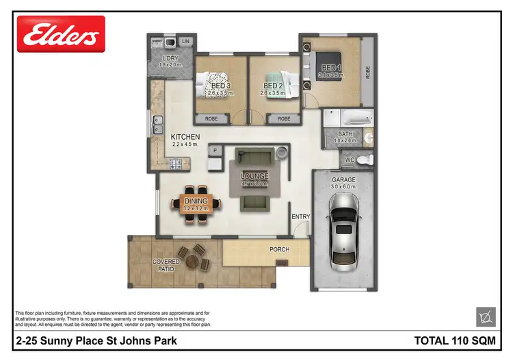 Floorplan of Homely townhouse listing, 2/25 Sunny Place, St Johns Park NSW 2176