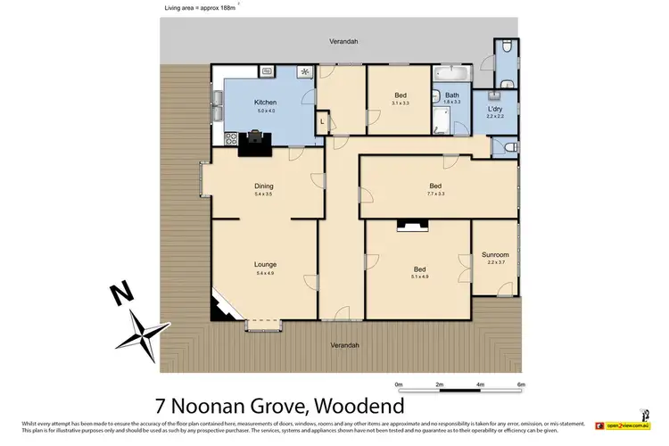 Floorplan of Homely house listing, 7 Noonan Grove, Woodend VIC 3442