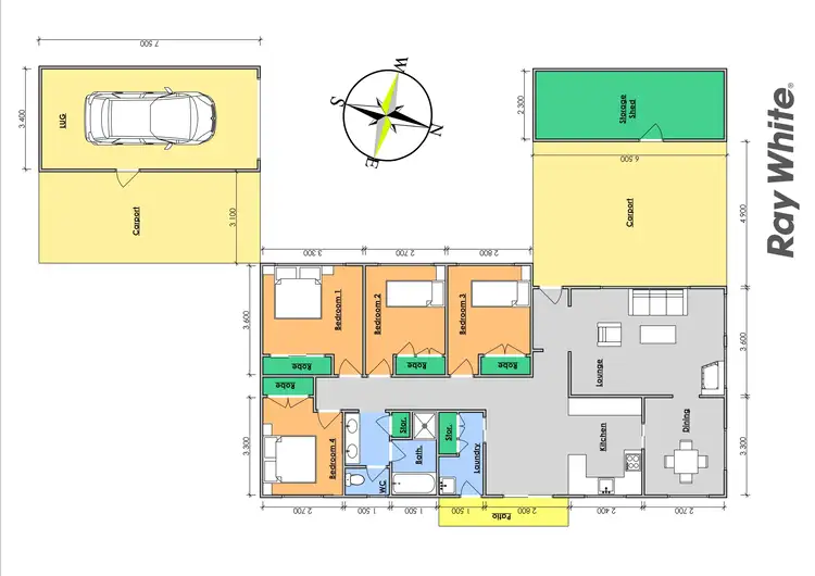 Floorplan of Homely house listing, 4 Petken Drive, Taree NSW 2430