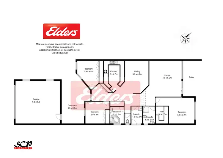 Floorplan of Homely townhouse listing, 1/8 EDGEWOOD PLACE, Denhams Beach NSW 2536