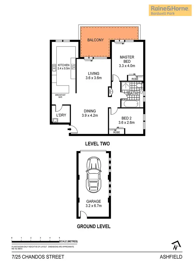 Floorplan of Homely apartment listing, 7/25-27 Chandos Street, Ashfield NSW 2131
