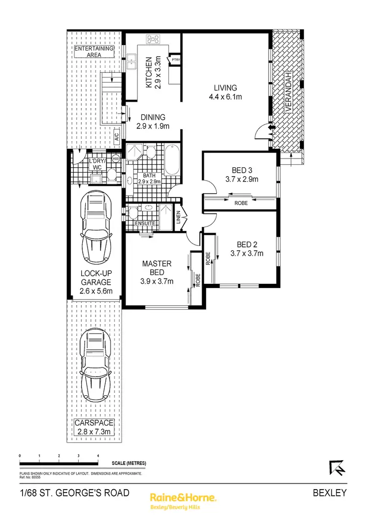Floorplan of Homely villa listing, 1/68-70 St Georges Road, Bexley NSW 2207