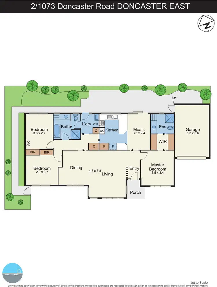 Floorplan of Homely unit listing, 2/1073 Doncaster Road, Doncaster East VIC 3109