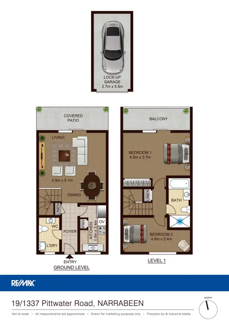 Floorplan of Homely townhouse listing, 19/1337 Pittwater Rd, Narrabeen NSW 2101