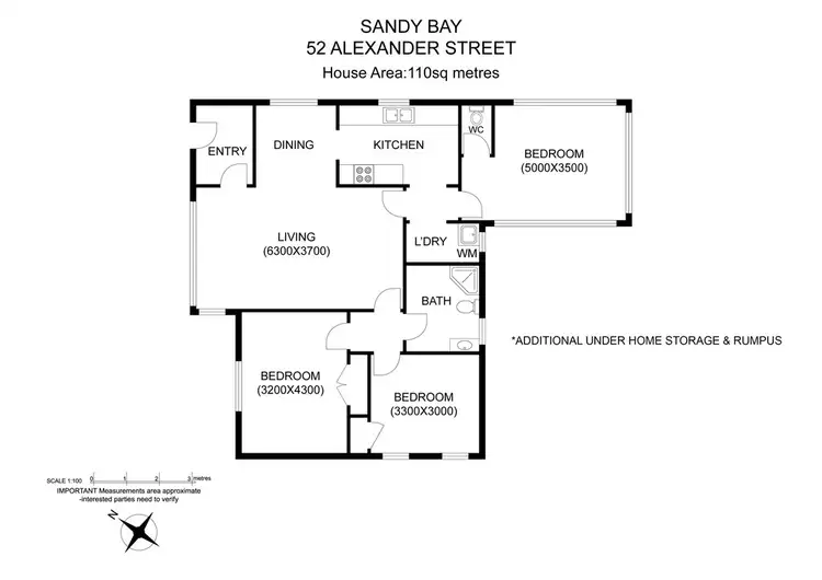 Floorplan of Homely house listing, 52 Alexander Street, Sandy Bay TAS 7005