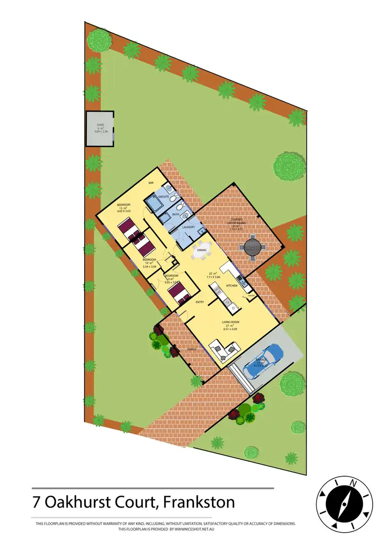 Floorplan of Homely house listing, 7 Oakhurst Court, Frankston VIC 3199