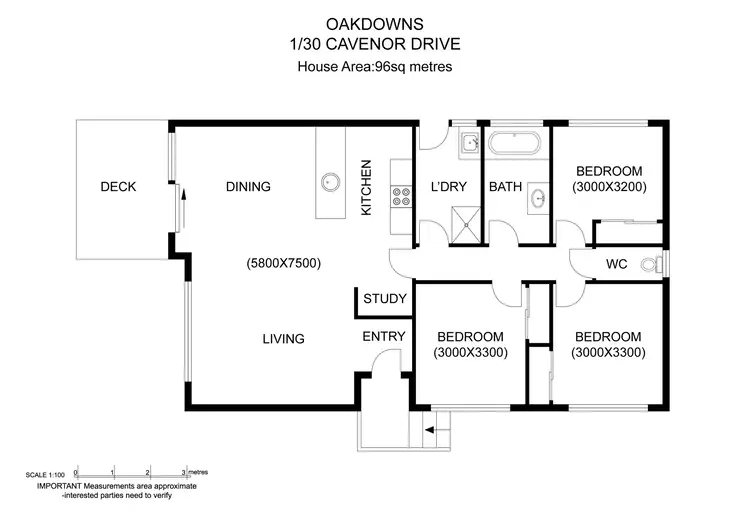 Floorplan of Homely house listing, 1/30 Cavenor Drive, Rokeby TAS 7019