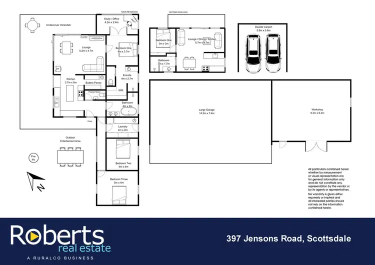 Floorplan of Homely house listing, 397 Jensens Road, Scottsdale TAS 7260