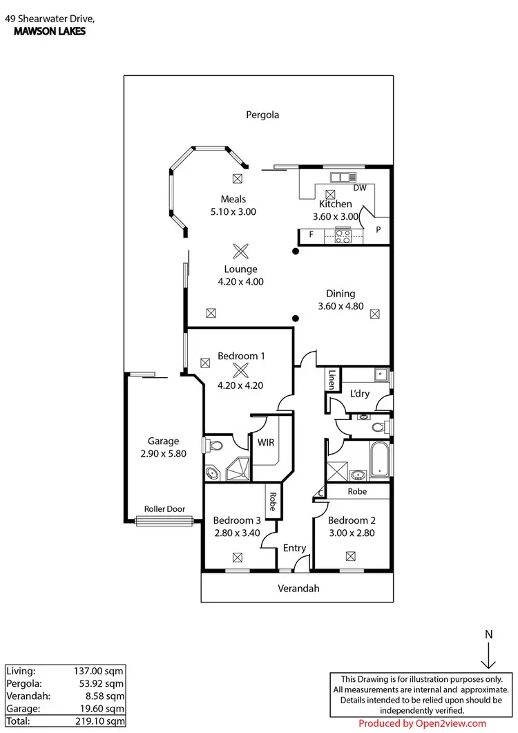 Floorplan of Homely house listing, 49 Shearwater Drive, Mawson Lakes SA 5095