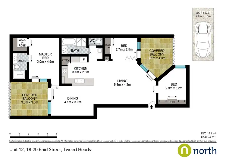 Floorplan of Homely unit listing, 12 / 18-20 Enid Street, Tweed Heads NSW 2485