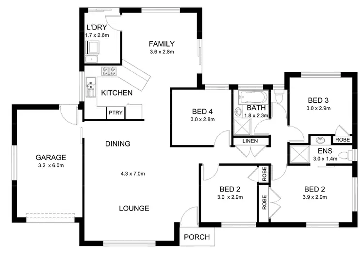 Floorplan of Homely house listing, 24 Redwood Court, Landsborough QLD 4550