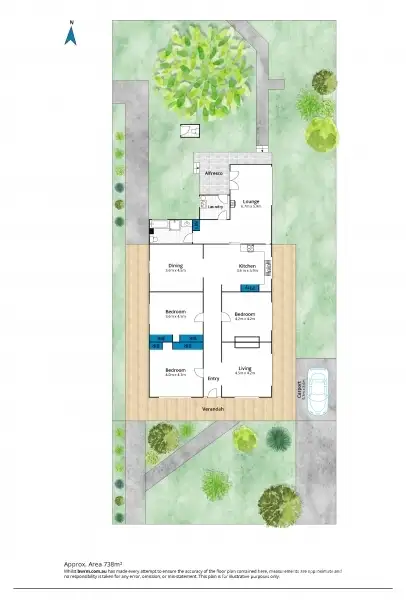 Floorplan of Homely house listing, 74 Yarra Street, Williamstown VIC 3016