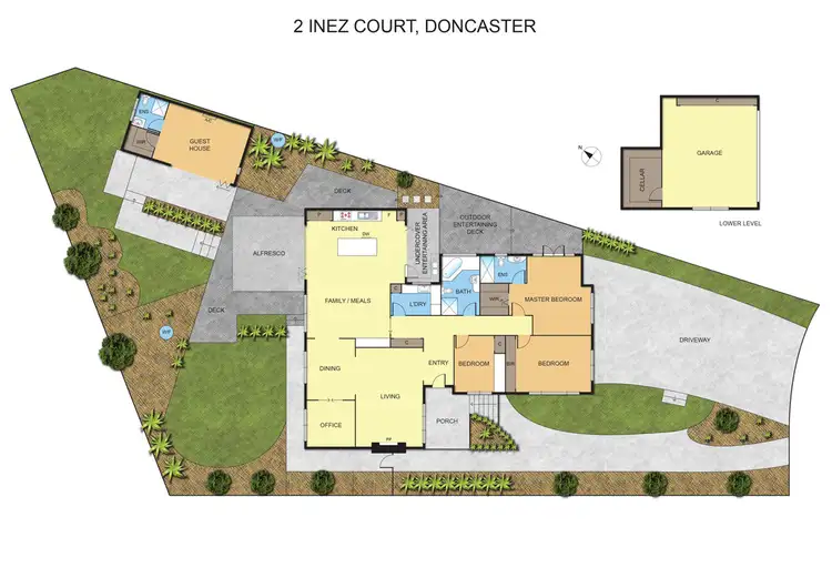 Floorplan of Homely house listing, 2 Inez Court, Doncaster VIC 3108